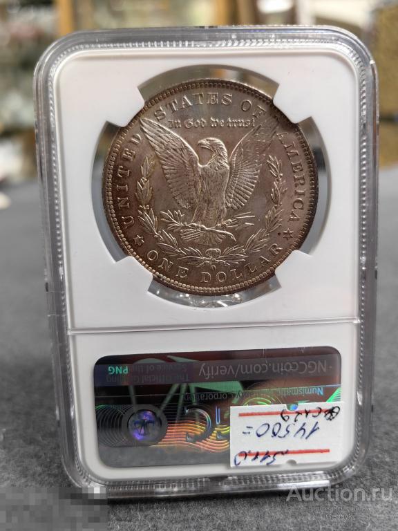 1 доллар 1884 год О СЛАБ NGC  MS63 (СЛ29)