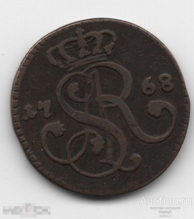 Польша 1 грош 1768 год (ИН1-9) 