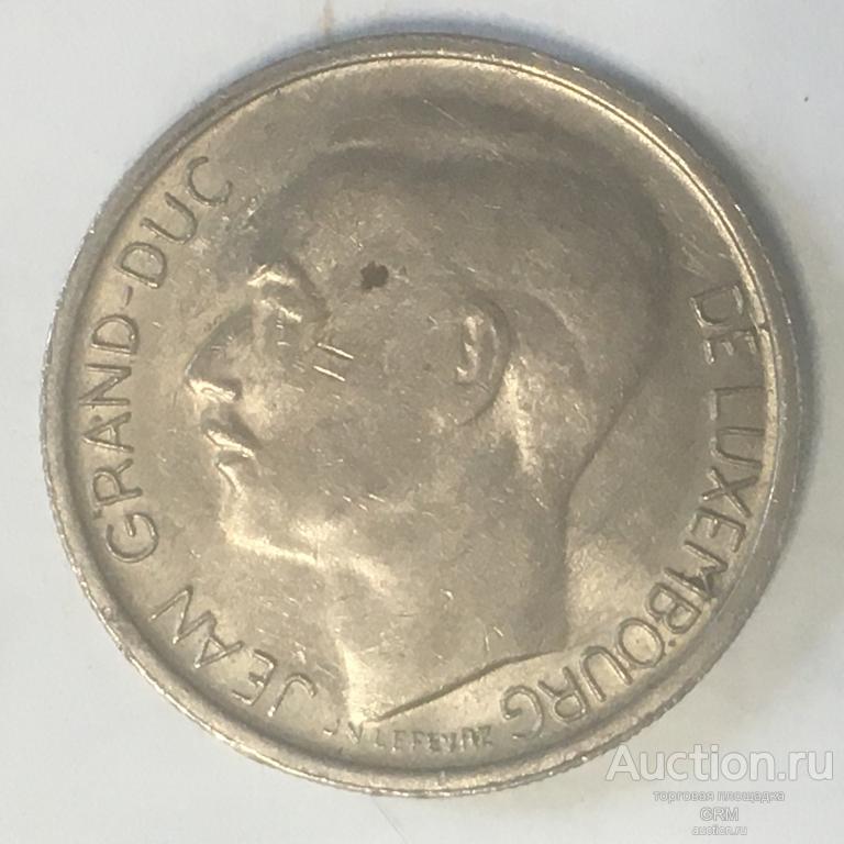 Люксембург 1 франк 1968 год Великий герцог Жан