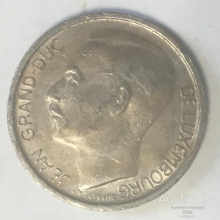 Люксембург 1 франк 1968 год Великий герцог Жан