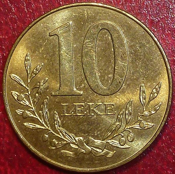 Албания 10 лек 1996 года.