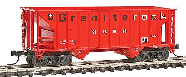 9мм (N) Хоппер Greenville 100 тонный Granite Rock,Walthers