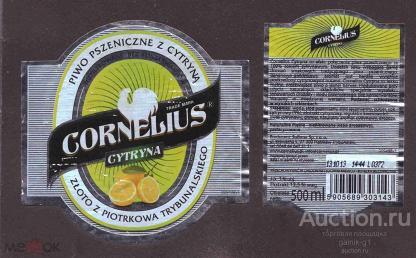 этикетка  пиво   Польша  б.у.    №   476