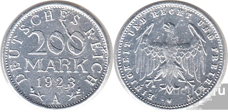 Германия, Веймар, 200 марок 1923 года, А