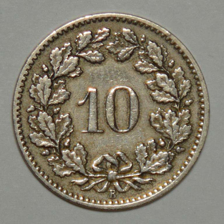 Швейцария 10 раппенов 1899 (Н4)