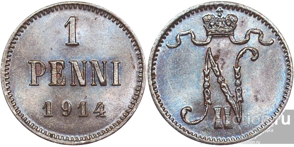 1 пенни 1914 слаб ННР MS 62 BN     (374)