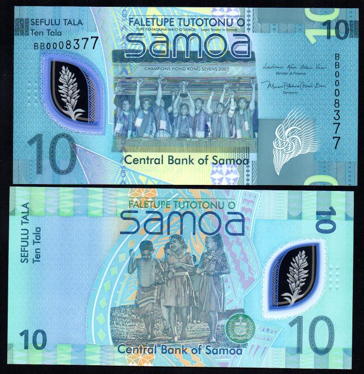 Самоа  - 10 тала  2023 г.,  P - W48,  UNC