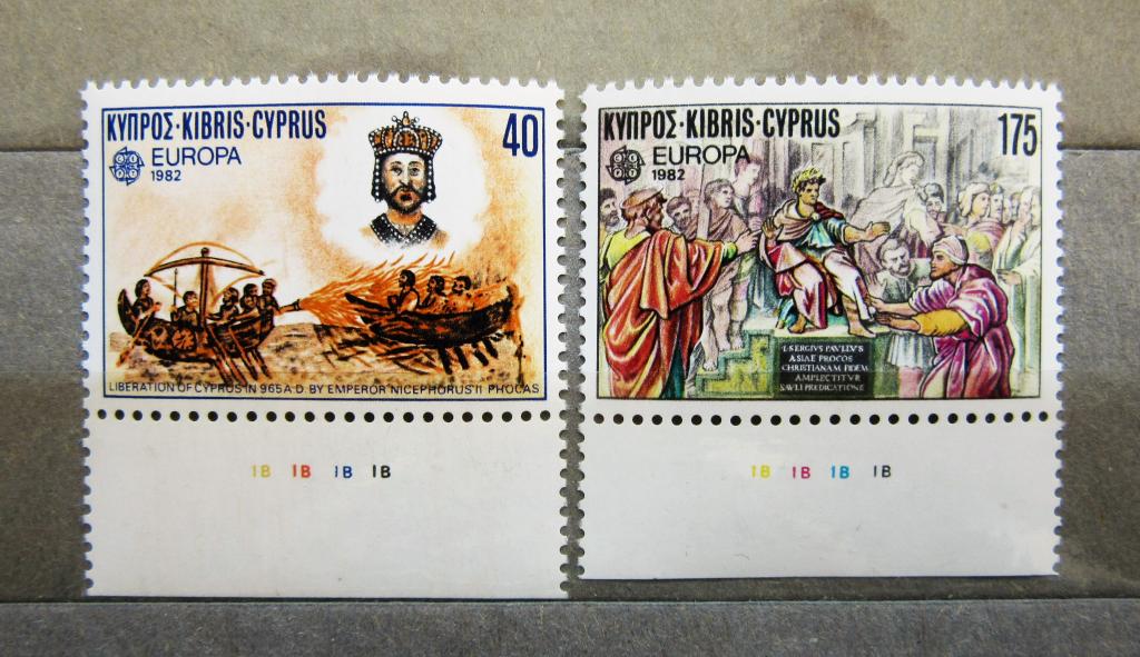 Кипр 1982 г. Европа-СЕРТ Эпос История 2м. полн. серия, поле.**MNH