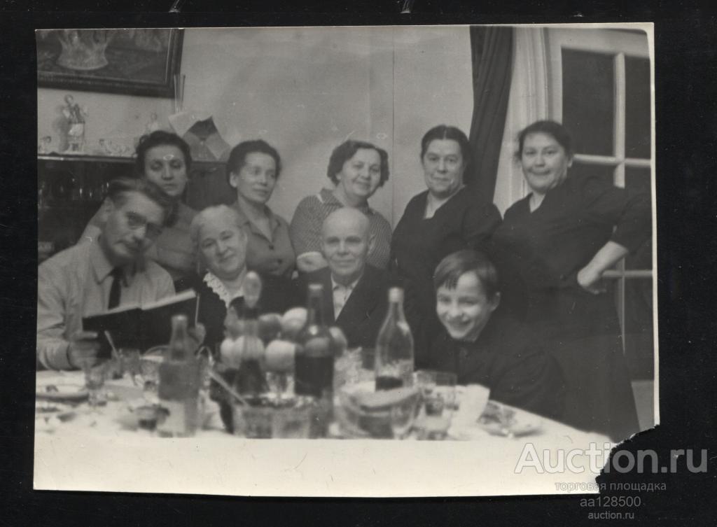 фото застолье стол выпивка алкоголь р-р 146х112 мм