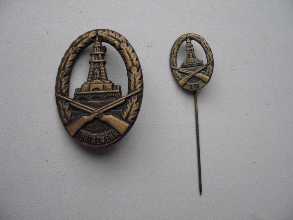 Стрелковый знак и фрачник  Пневматическая винтовка  Германия