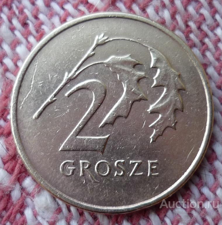 Польша 2 гроша 2009 год Третья Республика