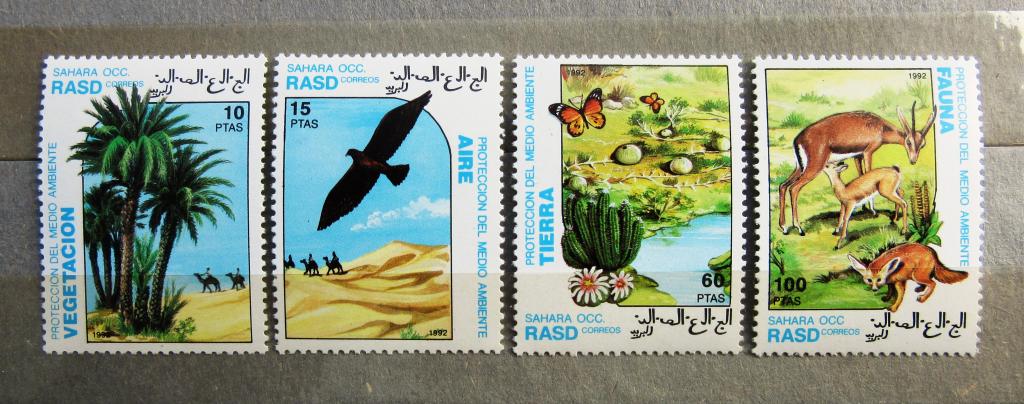Сахара 1992 г. Фауна и Флора Африки. 4м. полн.серия чист.** MNH