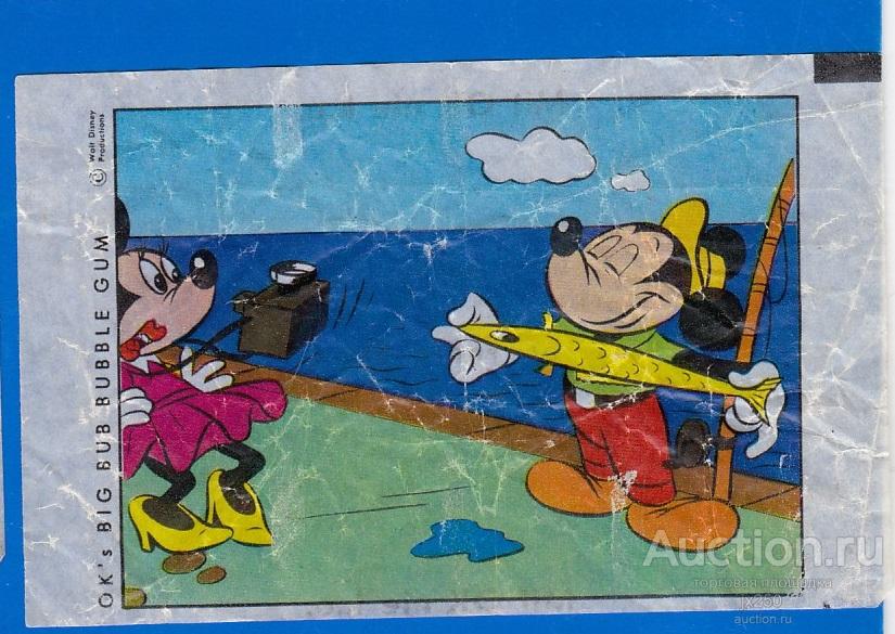 Вкладыши серии OK's BIG BUB BUBBLE GUM Comics Тип 9
