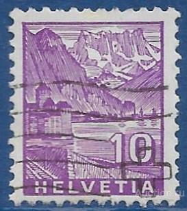 Швейцария. 1934. Пейзажи. Гашение (U).