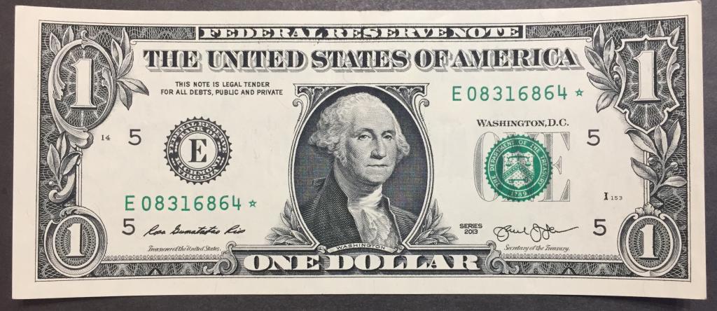 1 доллар 2013 год Е 08316864 * США пресс замещение