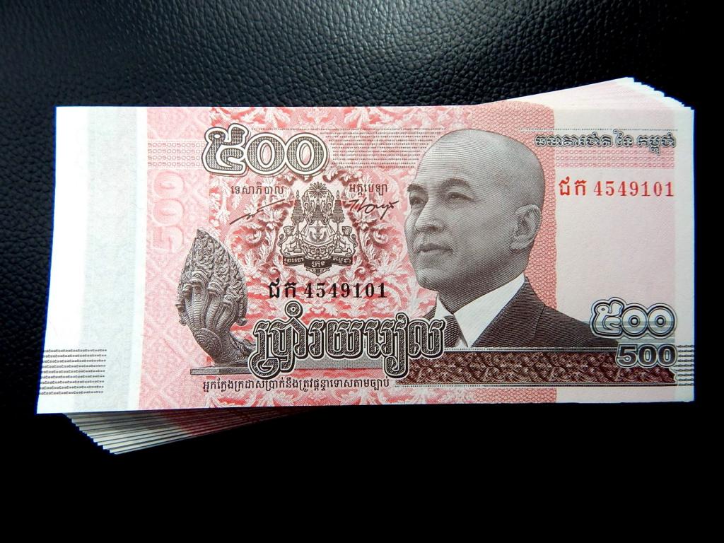 Бона 500 риэлей 2014 года Камбоджа UNC