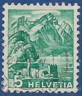 Швейцария. 1936. Пейзажи (1936-1942). Гашение (U).