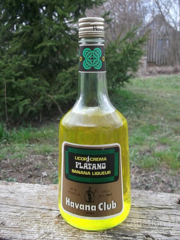Ликёр PLATANO Гавана клуб Havana Club Банановый Куба Винтаж