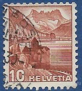 Швейцария. 1939. Пейзажи (1936-1942). Гашение (U).