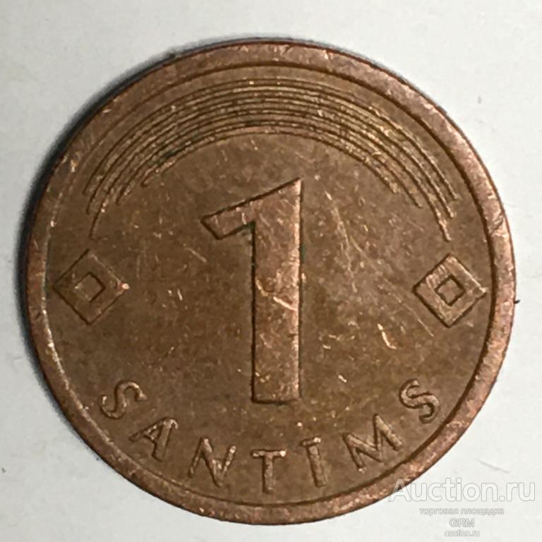 Латвия 1 сантим 2008 год