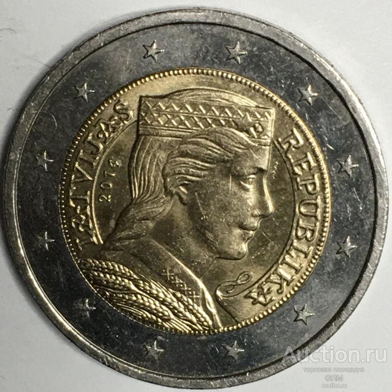 Латвия 2 евро 2014 год Европейский союз