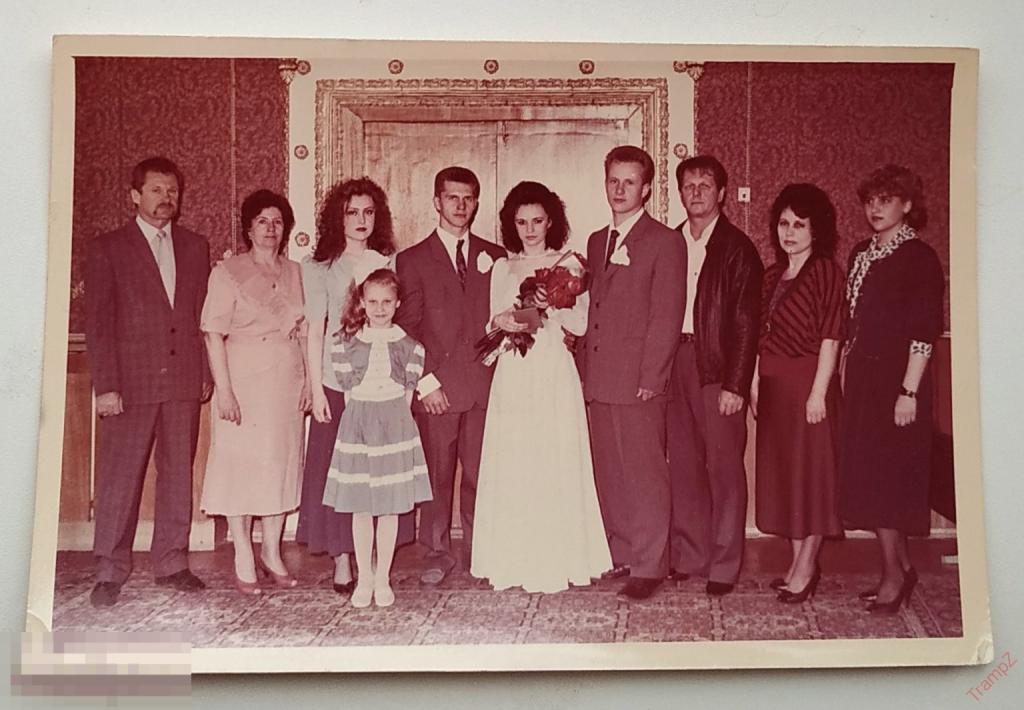 Фотография цветная свадьба жених невеста, свадебное платье, букет цветы #97* 