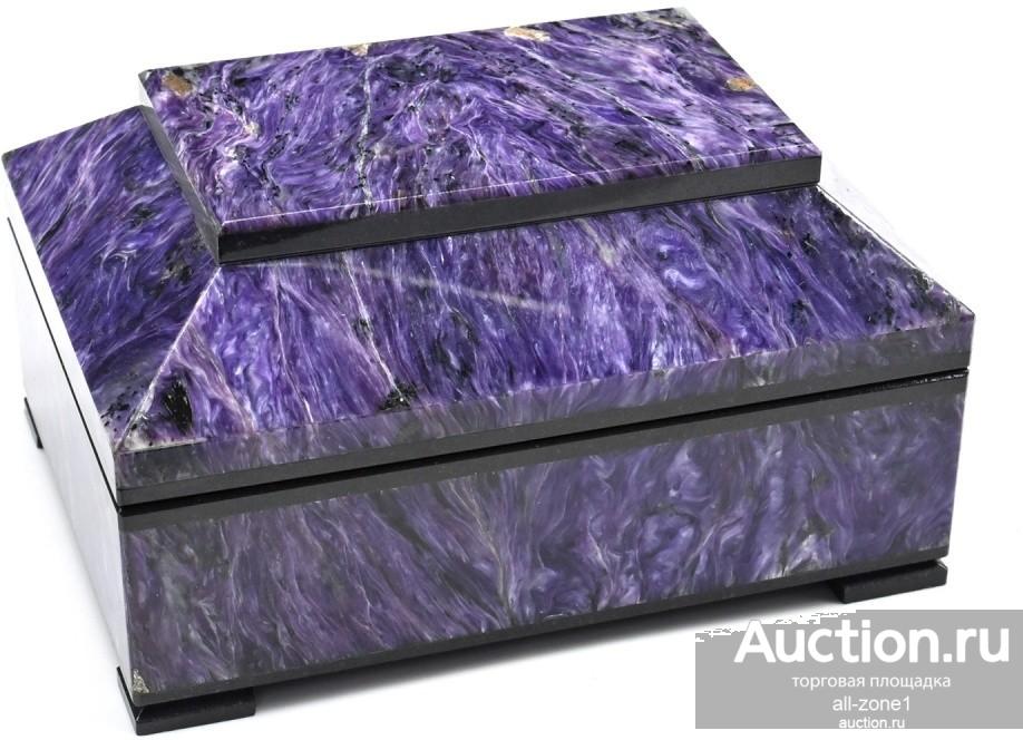 Ларец для драгоценностей из чароита AZRK-3410419-4