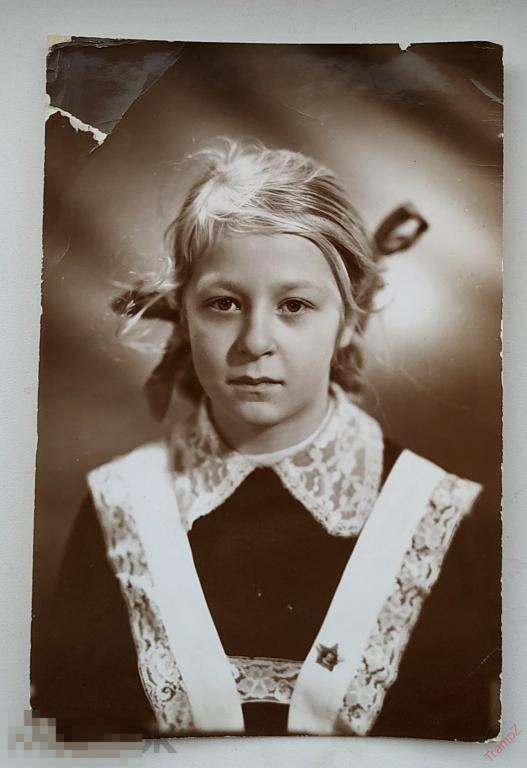 Фотография девочка школьница ученица октябренок школьное платье форма #108* 