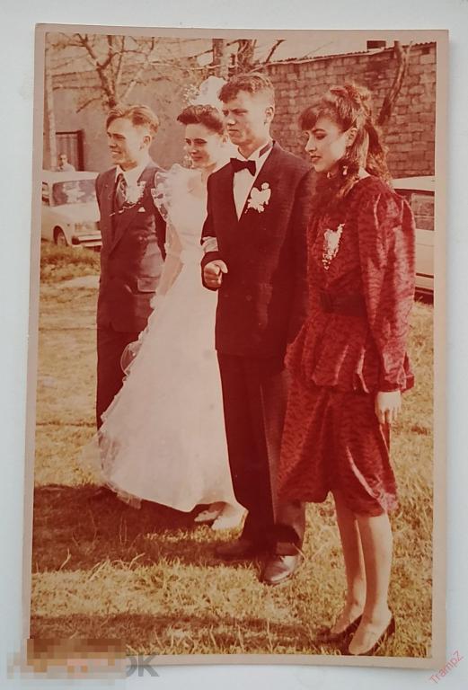 Фотография цветная свадьба жених невеста, свидетели #101 