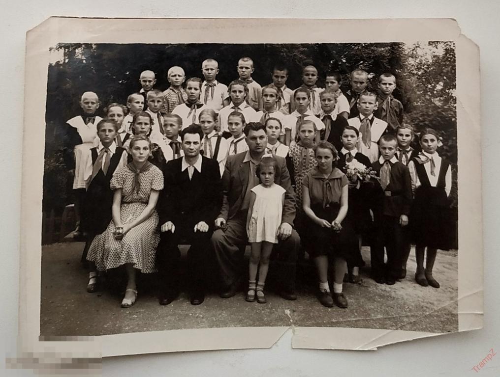 Фотография пионеры дети школа школьники ученики пионервожатая школьная форма 