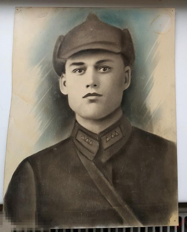 Фотография портрет военнослужащий буденовец буденовка красноармеец петлицы старший сержант РККА #Г5 