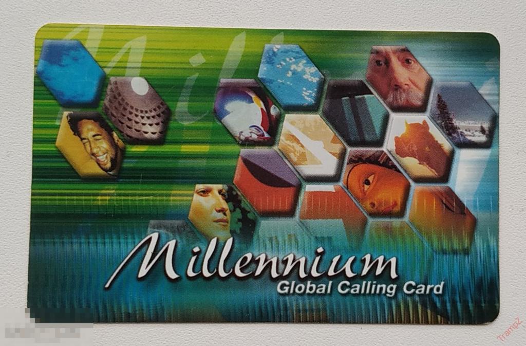 Телефонная пластиковая карточка Millennium Global Calling Card Нидерланды * 
