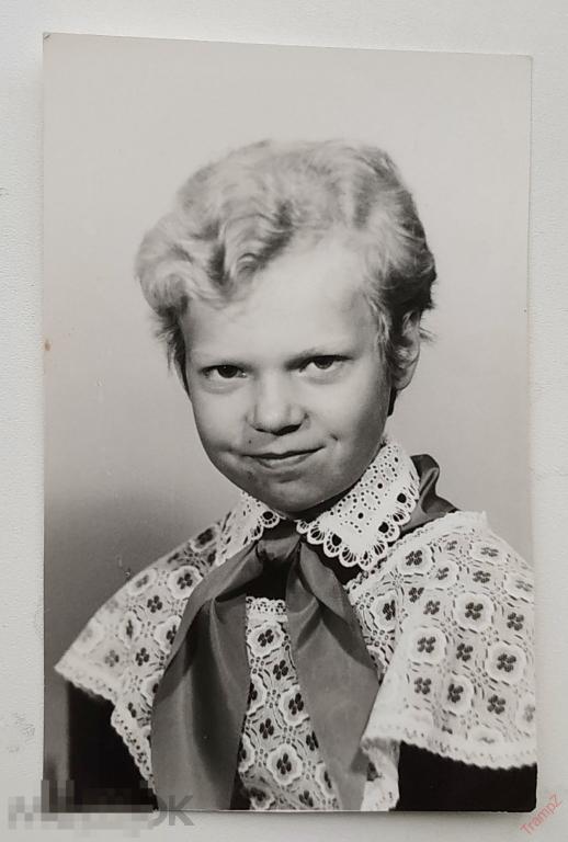 Фотография девочка пионерка школьница ученица школьная форма воротничок #106* 