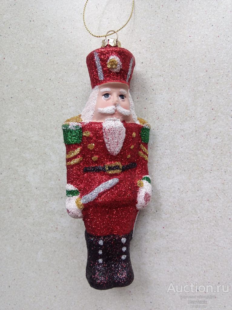 Елочная игрушка Солдатик пластик современная