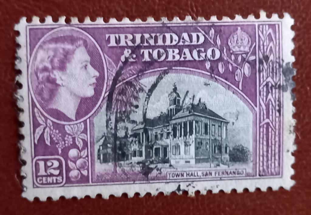 Тринидад и Тобаго 1953 год Елизавета 2 - Ратуша, Сан-Фернандо Гаш