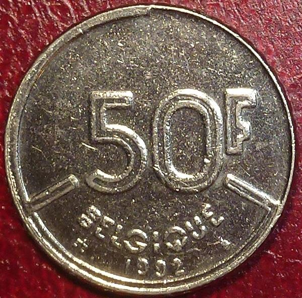 Бельгия 50 франков 1992 года. BELGIQUE.