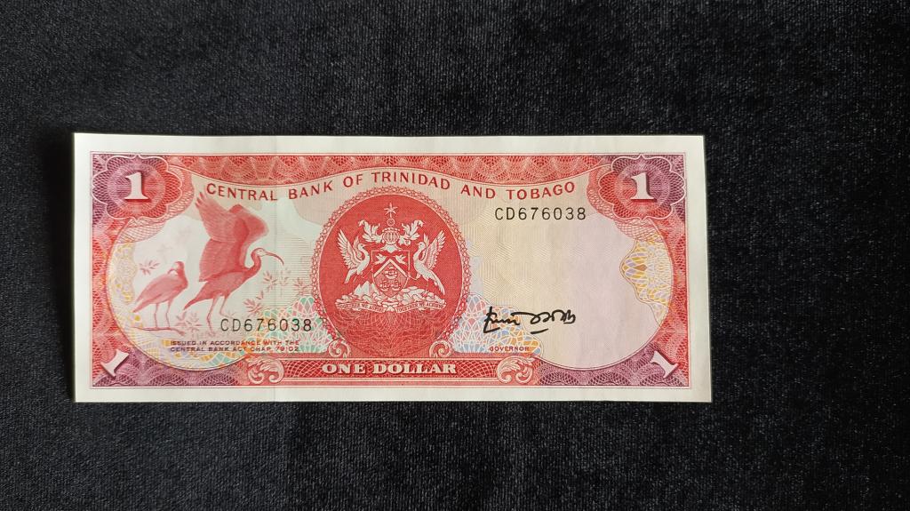 Банкнота Тринидад и Тобаго 1 доллар 1985 года UNC