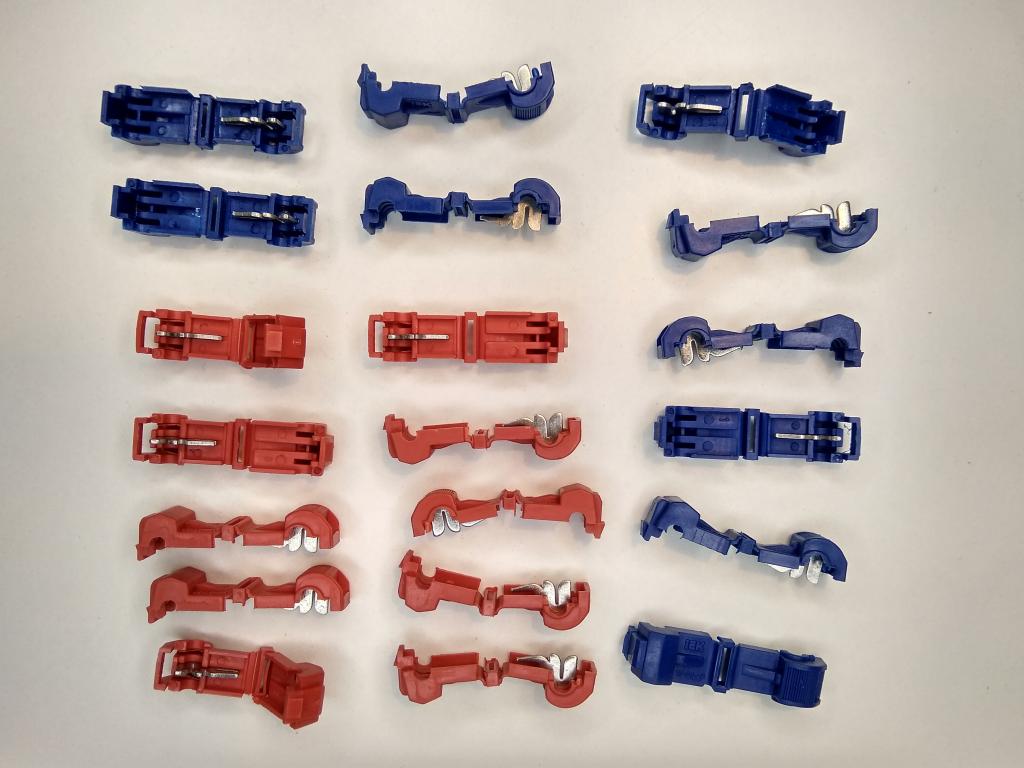 16мм (HO) Соединители проводов без пайки 20 штук