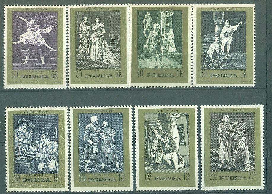 Польша 1972 г. серия  Польская опера негашеная**