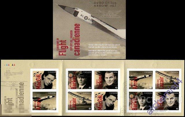 Канада 2019 ** авиация, Канадцы в полете, буклет 