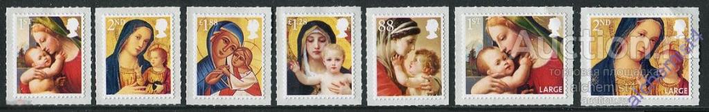 Великобритания 2013  ** Рождество, Новый год, Восточный календарь, самоклейки 