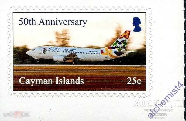 Каймановы острова 2018 ** авиация, из буклета, 50 лет Cayman Airways, Boeing 737-300 