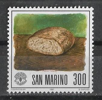 Сан - Марино 198 г.  Искусство Живопись Бруно Карузо, итальянский художник **