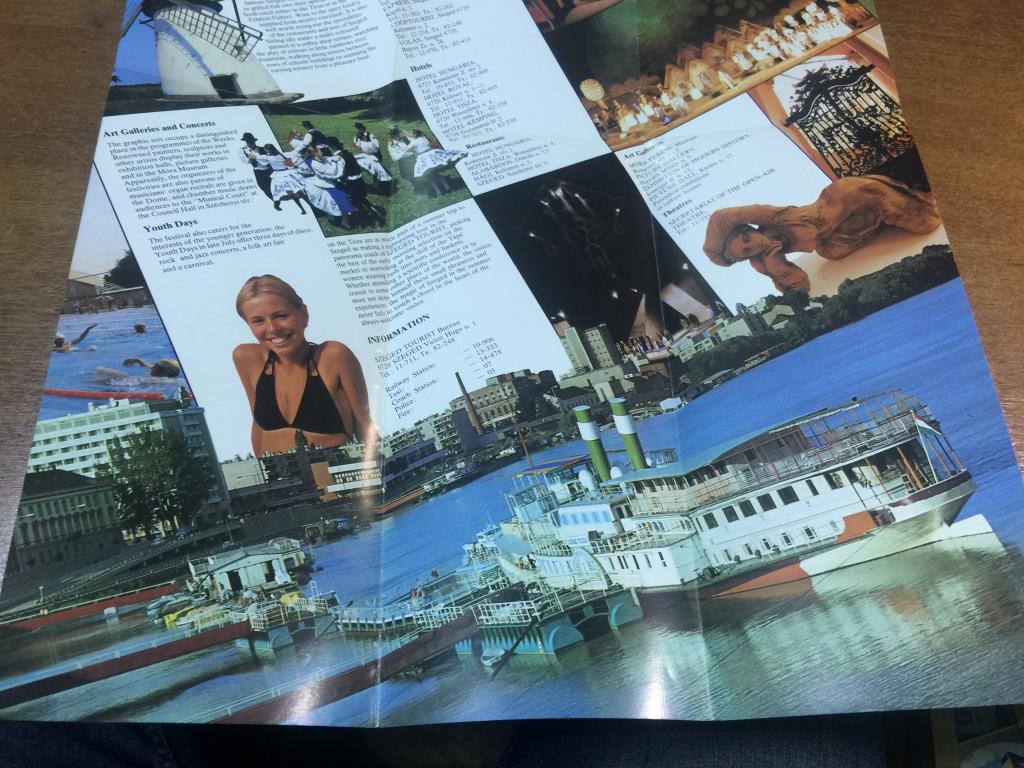 Венгрия. Сегеж. Путеводитель. Времён СССР. Лазурный берег. Туристский маршрут. Туристическая схема.