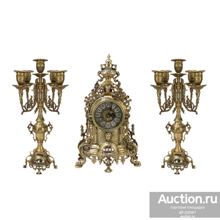 Часы с канделябрами ПАРИЖ BP-2705271-D