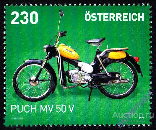Австрия 2020 ** Авто и мототехника, MV 50 V, мопед традиционной австрийской марки Puch 