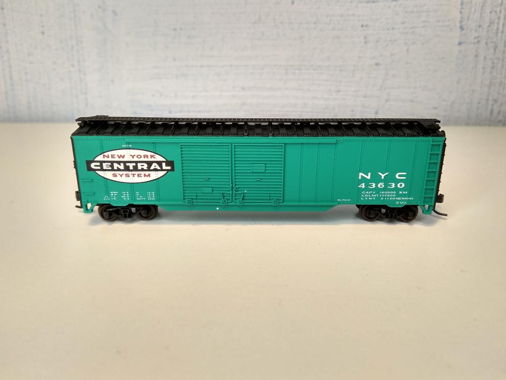 9мм (N) 50`крытый вагон New York Central 43630,Atlas