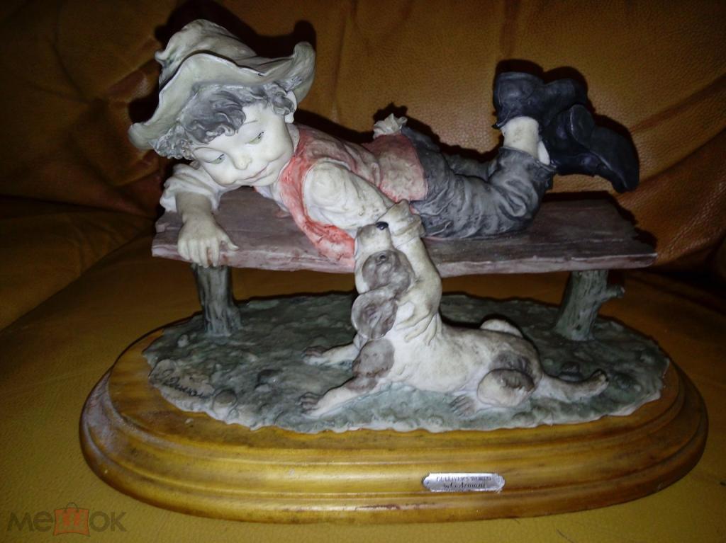 Статуэтка Каподимонте capodimonte G. Armani ВЕРНЫЕ ДРУЗЬЯ Очень большая