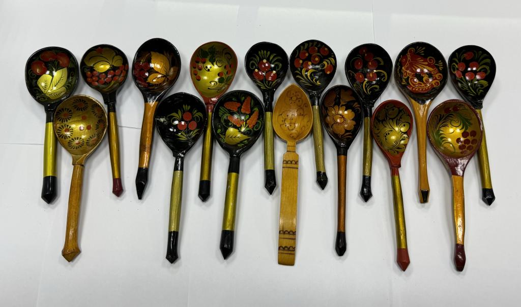 Ложка деревянная дерево 19-20 см СССР