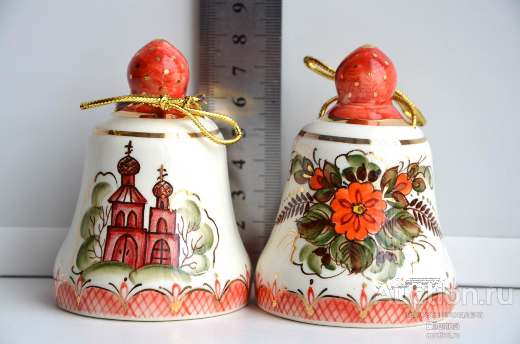 Вербилки Статуэтка Колокольчик. Творческая мастерская Скородумов Гжель церковь цветы